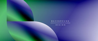 Posterler, kapaklar, afişler, broşürler, web siteleri için parlak renk çemberi ve yuvarlak element minimal geometrik soyut arkaplan