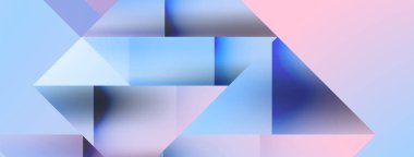 Büyüleyici vektör soyutlaması. Üçgenler büyüleyici dansla kesişiyor, dinamik geometrik zemin hazırlıyorlar. Şekil ve açıların birleşimi modern tasarımın sanatsal senfonisini yaratır.