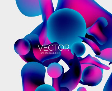 Soyut sıvı kabarcık arkaplanı. Sıvı eğimleri