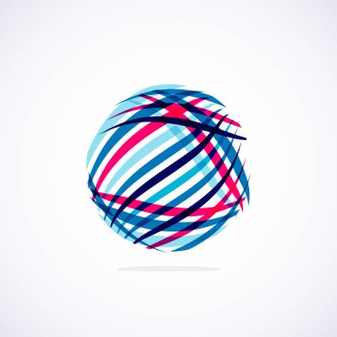 Soyut çember logosu - minimalist amblem, zamansız ve evrensel daire şekli. Benzersiz logo markaların ve kavramların aralığını temsil ediyor, basitliği ve yaratıcılığı tek ve ikonik bir resimde özetliyor