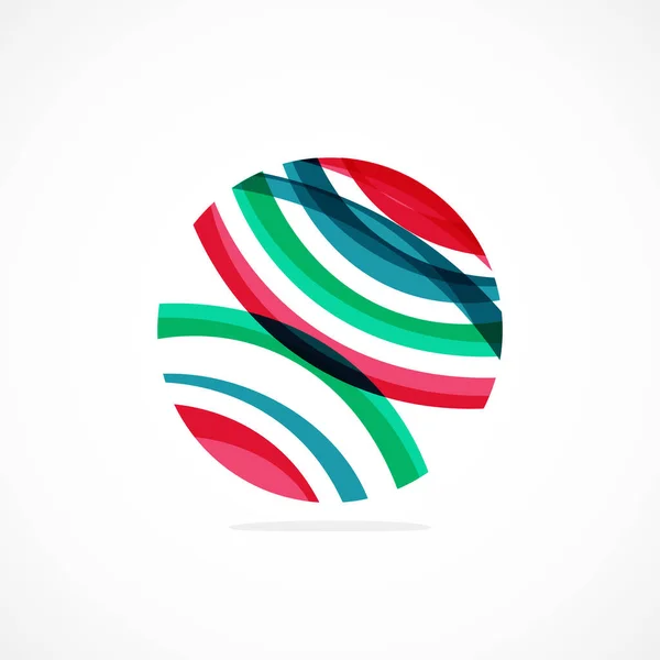 Logo Cercle Abstrait Esthétique Dynamique Simplicité Suggère Connectivité Fluidité Énergie — Image vectorielle