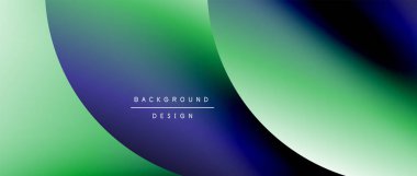 Posterler, kapaklar, afişler, broşürler, web siteleri için parlak renk çemberi ve yuvarlak element minimal geometrik soyut arkaplan