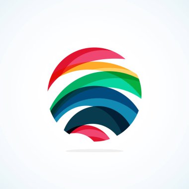 Soyut çember logosu - minimalist amblem, zamansız ve evrensel daire şekli. Benzersiz logo markaların ve kavramların aralığını temsil ediyor, basitliği ve yaratıcılığı tek ve ikonik bir resimde özetliyor