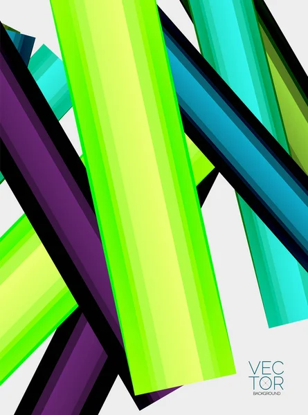 Abstract Kleur Rechte Lijnen Vector Achtergrond — Stockvector