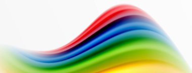 Gökkuşağı rengi ipekten bulanık arka plan beyaz, göz kamaştırıcı bir şekilde canlı arkaplan. Göz kamaştırıcı renk karışımı gökkuşağını, ipeksi ve zarif dalgalı deseni anımsatıyor.