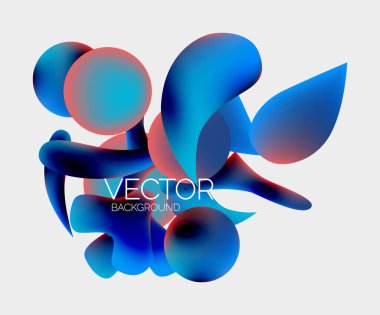 Vektör soyut parlayan şekiller arkaplan