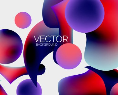 Vektör soyut parlayan şekiller arkaplan