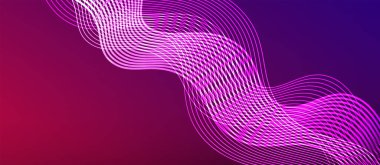 Dinamik dalga geometrik tasarımı. Duvar Kağıdı, Sancak, Arkaplan, Kart, Kitap İllüstrasyonu, İniş Sayfası