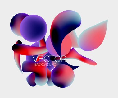 Vektör soyut parlayan şekiller arkaplan