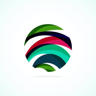 Soyut çember logosu - minimalist amblem, zamansız ve evrensel daire şekli. Benzersiz logo markaların ve kavramların aralığını temsil ediyor, basitliği ve yaratıcılığı tek ve ikonik bir resimde özetliyor