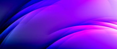 Değişken renk arkaplanındaki dinamik dalgalar. Duvar kağıdı, bayrak, arkaplan, kart, kitap illüstrasyonu için vektör illüstrasyonu, iniş sayfası