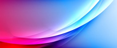 Değişken renk arkaplanındaki dinamik dalgalar. Duvar kağıdı, bayrak, arkaplan, kart, kitap illüstrasyonu için vektör illüstrasyonu, iniş sayfası