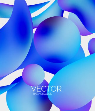 Vektör soyut parlayan şekiller arkaplan