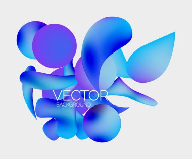 Vektör soyut parlayan şekiller arkaplan