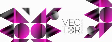 Üçgenleri ve daireleri olan geometrik minimalizm. Temel şekillerin karışımı huzur verici, görsel olarak memnun edici kompozisyonlar yaratıyor. Duvar kağıdı, afiş, arkaplan, iniş sayfası, duvar sanatı, davetiye, baskılar