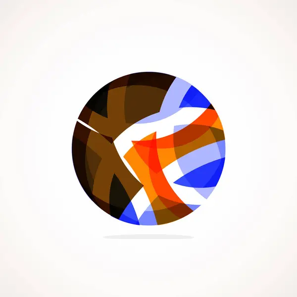 Abstrakt Cirkel Logotyp Minimalistisk Emblem Tidlös Och Universell Form Cirkel — Stock vektor