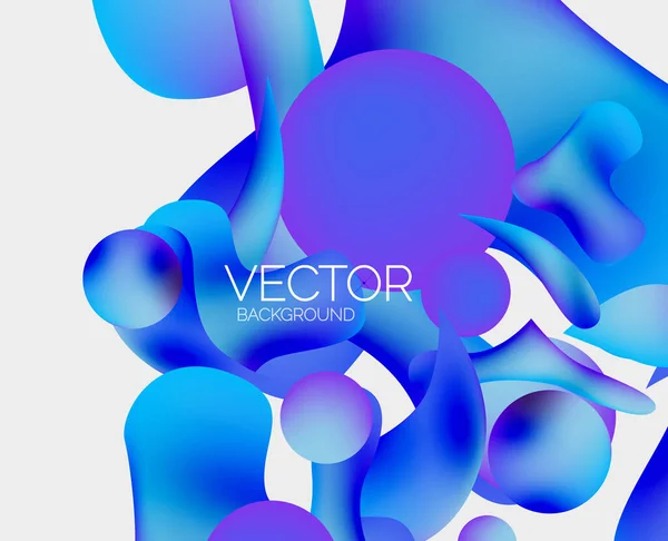 Vector Abstracte Gloeiende Vormen Achtergrond — Stockvector