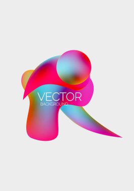 Vektör soyut parlayan şekiller arkaplan