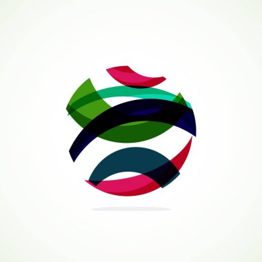 Soyut çember logosu - minimalist amblem, zamansız ve evrensel daire şekli. Benzersiz logo markaların ve kavramların aralığını temsil ediyor, basitliği ve yaratıcılığı tek ve ikonik bir resimde özetliyor