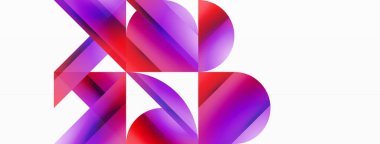 Gradyan renk üçgenleri ve beyaz daireler. Dinamik karışım büyüleyici görsel etki yaratıyor. Dijital tasarımlar, sunumlar, web sitesi afişleri, sosyal medya paylaşımları için geometrik arkaplan