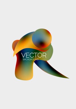 Vektör soyut parlayan şekiller arkaplan