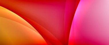 Değişken renk arkaplanındaki dinamik dalgalar. Duvar kağıdı, bayrak, arkaplan, kart, kitap illüstrasyonu için vektör illüstrasyonu, iniş sayfası