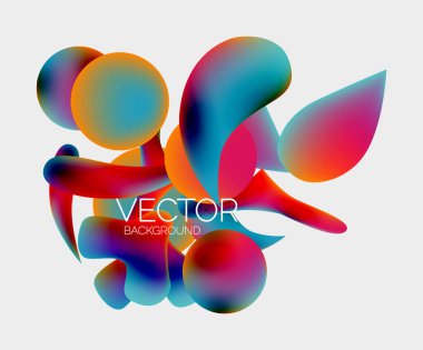 Vektör soyut parlayan şekiller arkaplan