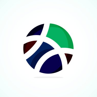 Soyut çember logosu - minimalist amblem, zamansız ve evrensel daire şekli. Benzersiz logo markaların ve kavramların aralığını temsil ediyor, basitliği ve yaratıcılığı tek ve ikonik bir resimde özetliyor