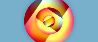 Parlak metal parlayan daireler geometrik arka plan. Asgari soyut kompozisyon. Duvar kağıdı, bayrak, arkaplan, kart, kitap illüstrasyonu için vektör illüstrasyonu, iniş sayfası