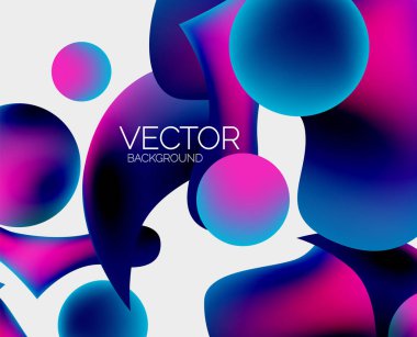 Soyut sıvı kabarcık arkaplanı. Sıvı eğimleri