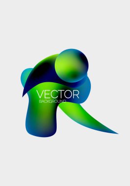 Soyut sıvı kabarcık arkaplanı. Sıvı eğimleri