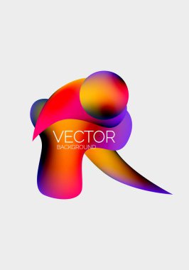 Soyut sıvı kabarcık arkaplanı. Sıvı eğimleri