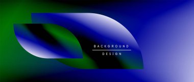 Posterler, kapaklar, afişler, broşürler, web siteleri için parlak renk çemberi ve yuvarlak element minimal geometrik soyut arkaplan