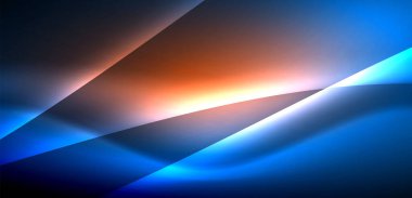 Neon ışıklarının ruhani parıltısında dinamik dalgalar. Hareket akışkanlığı ile neonun ışıl ışıl cazibesini birleştiren kavram, hem canlılığı hem de gelecekteki karmaşıklığı somutlaştıran büyüleyici arka plan.