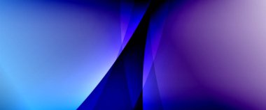 Değişken renk arkaplanındaki dinamik dalgalar. Duvar kağıdı, bayrak, arkaplan, kart, kitap illüstrasyonu için vektör illüstrasyonu, iniş sayfası