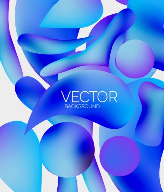 Vektör soyut parlayan şekiller arkaplan