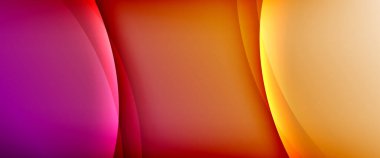 Değişken renk arkaplanındaki dinamik dalgalar. Duvar kağıdı, bayrak, arkaplan, kart, kitap illüstrasyonu için vektör illüstrasyonu, iniş sayfası