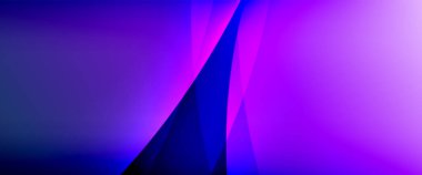 Değişken renk arkaplanındaki dinamik dalgalar. Duvar kağıdı, bayrak, arkaplan, kart, kitap illüstrasyonu için vektör illüstrasyonu, iniş sayfası