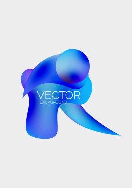 Vektör soyut parlayan şekiller arkaplan