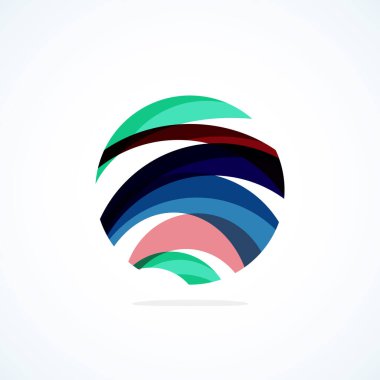 Soyut çember logosu - minimalist amblem, zamansız ve evrensel daire şekli. Benzersiz logo markaların ve kavramların aralığını temsil ediyor, basitliği ve yaratıcılığı tek ve ikonik bir resimde özetliyor
