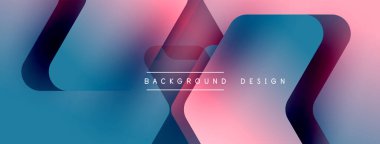 Enerjik geometrik arkaplan harmonik hareket içinde dinamik oklardan oluşan bir dizi içeriyor, hız, çeviklik ve kasıtlı akış duygusunu çağrıştırıyor