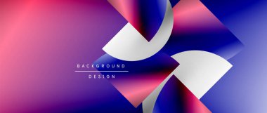 Daireler ve eğimli yuvarlak şekiller. Asgari soyut arkaplan, yuvarlak geometrik şekiller, temiz ve yapılandırılmış tasarım