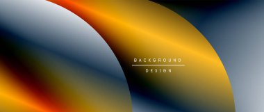 Daireler ve eğimli yuvarlak şekiller. Asgari soyut arkaplan, yuvarlak geometrik şekiller, temiz ve yapılandırılmış tasarım