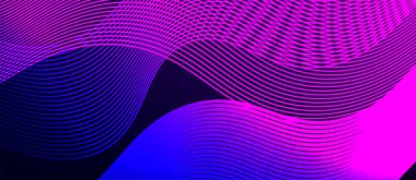 Dinamik dalga geometrik tasarımı. Duvar Kağıdı, Sancak, Arkaplan, Kart, Kitap İllüstrasyonu, İniş Sayfası