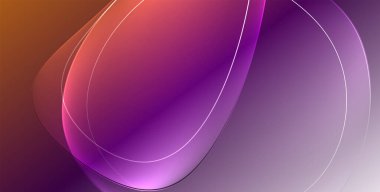 Parlak efektli, şeffaf, akışkan sıvı şekilleri geometrik arka plan. Dalgalı çizgiler yuvarlak. Duvar kağıdı, bayrak, arkaplan, kart, kitap illüstrasyonu için vektör illüstrasyonu, iniş sayfası