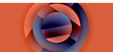 Parlak metal parlayan daireler geometrik arka plan. Asgari soyut kompozisyon. Duvar kağıdı, bayrak, arkaplan, kart, kitap illüstrasyonu için vektör illüstrasyonu, iniş sayfası