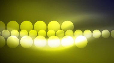 Parlak Işık Neon Baloncuk Çemberleri. Duvar kağıdı, bayrak, arkaplan, kart, kitap illüstrasyonu için vektör illüstrasyonu, iniş sayfası