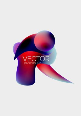 Vektör soyut parlayan şekiller arkaplan