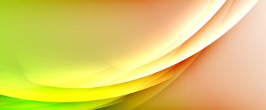 Değişken renk arkaplanındaki dinamik dalgalar. Duvar kağıdı, bayrak, arkaplan, kart, kitap illüstrasyonu için vektör illüstrasyonu, iniş sayfası