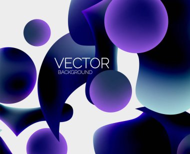 Vektör soyut parlayan şekiller arkaplan